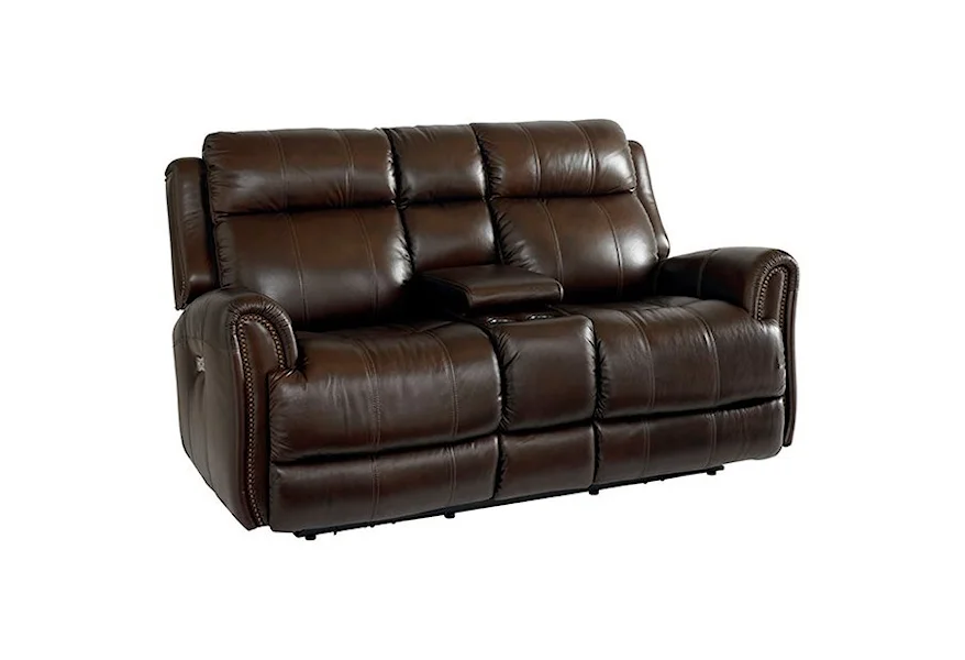 Club Level - Marquee Pwr Recl. Loveseat w/ Extended Footrest by Bassett at Esprit Decor Home Furnishings